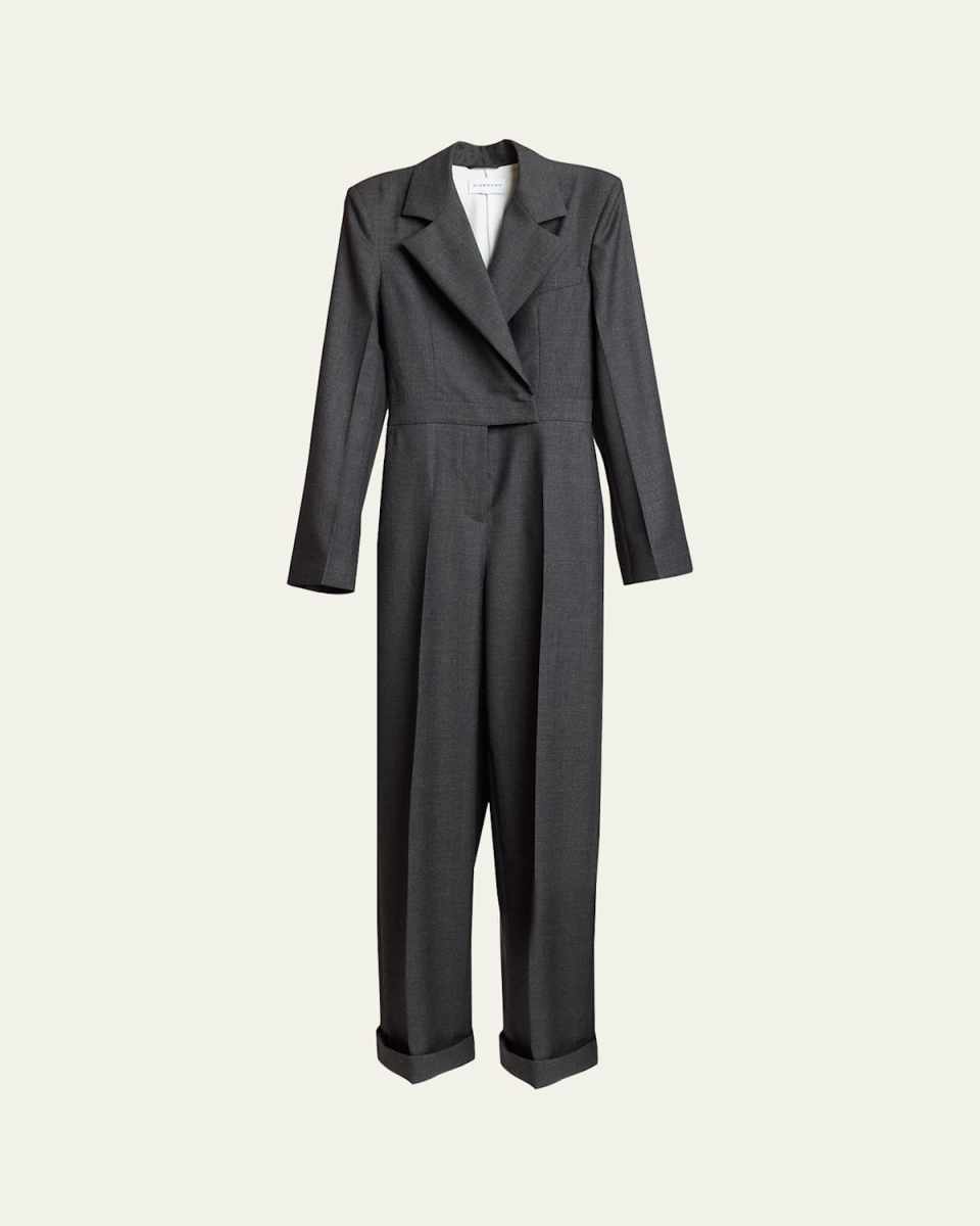 Tuxedo Wool Jumpsuit